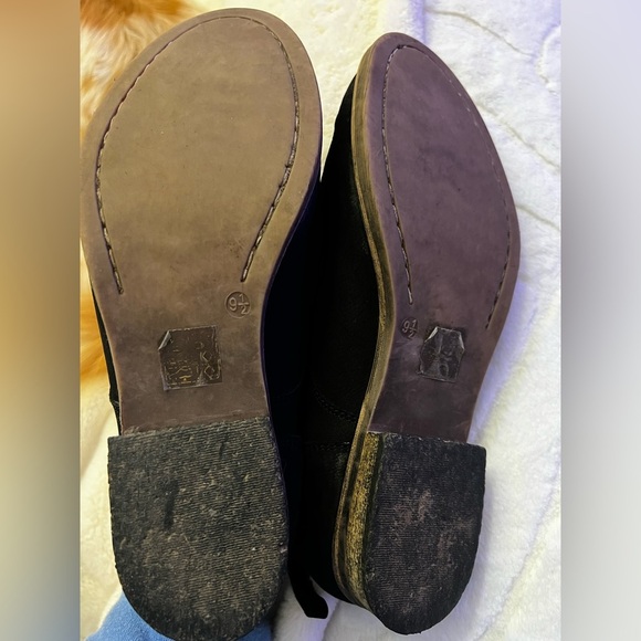 Diba Black Leather Front Zipper Ankle Booties Size 9.5 - Picture 14 of 14